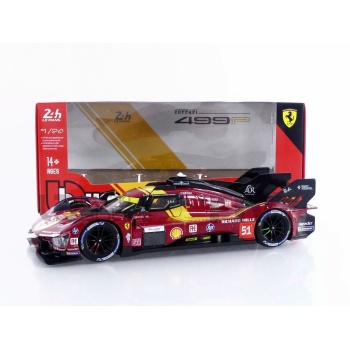 BBURAGO 1/24 - FERRARI 499P 3.0L Turbo V6 - 3rd 24h Le Mans 2025
