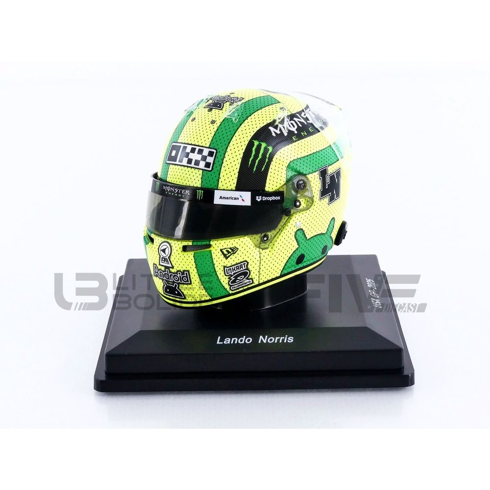 5HF228 – SPARK 1/5 – Lando Norris HELMET – USA GP 2025 – Little Bolide