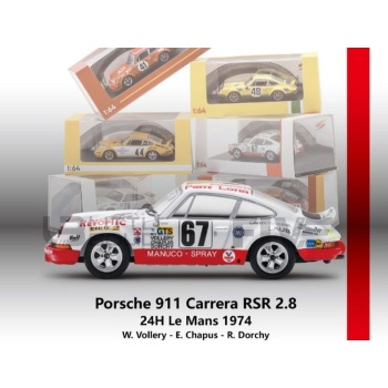 SPARK 1/64 - PORSCHE 911 Carrera RSR 2.8 - 24h Le Mans 1974