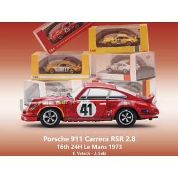 SPARK 1/64 - PORSCHE 911 Carrera RSR 2.8 - 24h Le Mans 1973