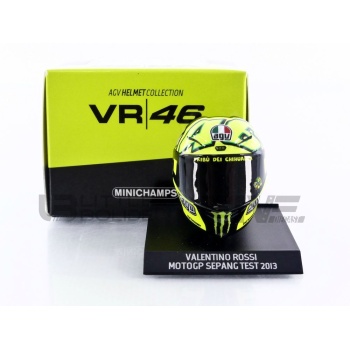 MINICHAMPS 1/10 - AGV Casque Rossi - Moto GP Test Sepang 2013