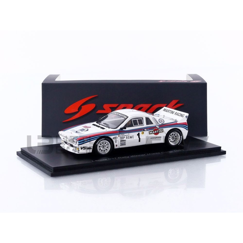 ミニカー 1/43 LANCIA 037 RALLY '83 TOUR DE CORSE S9108 – SPARK 1/43 - LANCIA 037 - Winner Monte-Carlo Rally 1983
