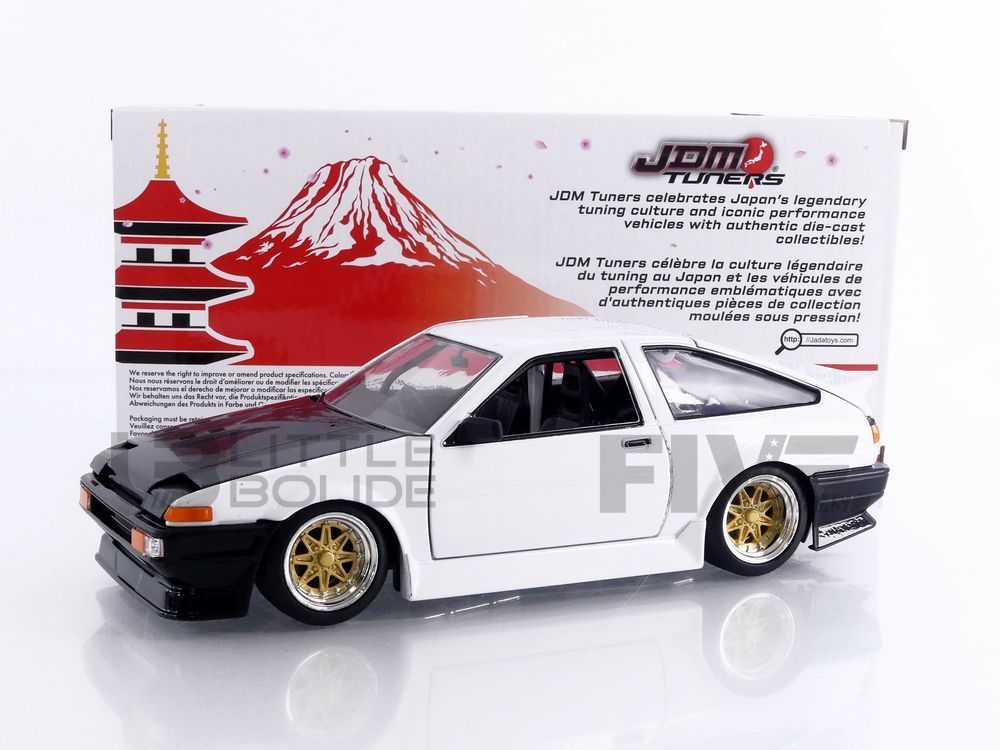 ミニカー Import Racer 1/24 Toyota Trueno AE86 35956W – JADA TOYS 1/24 - TOYOTA Trueno AE86 - 1986 - Little Bolide