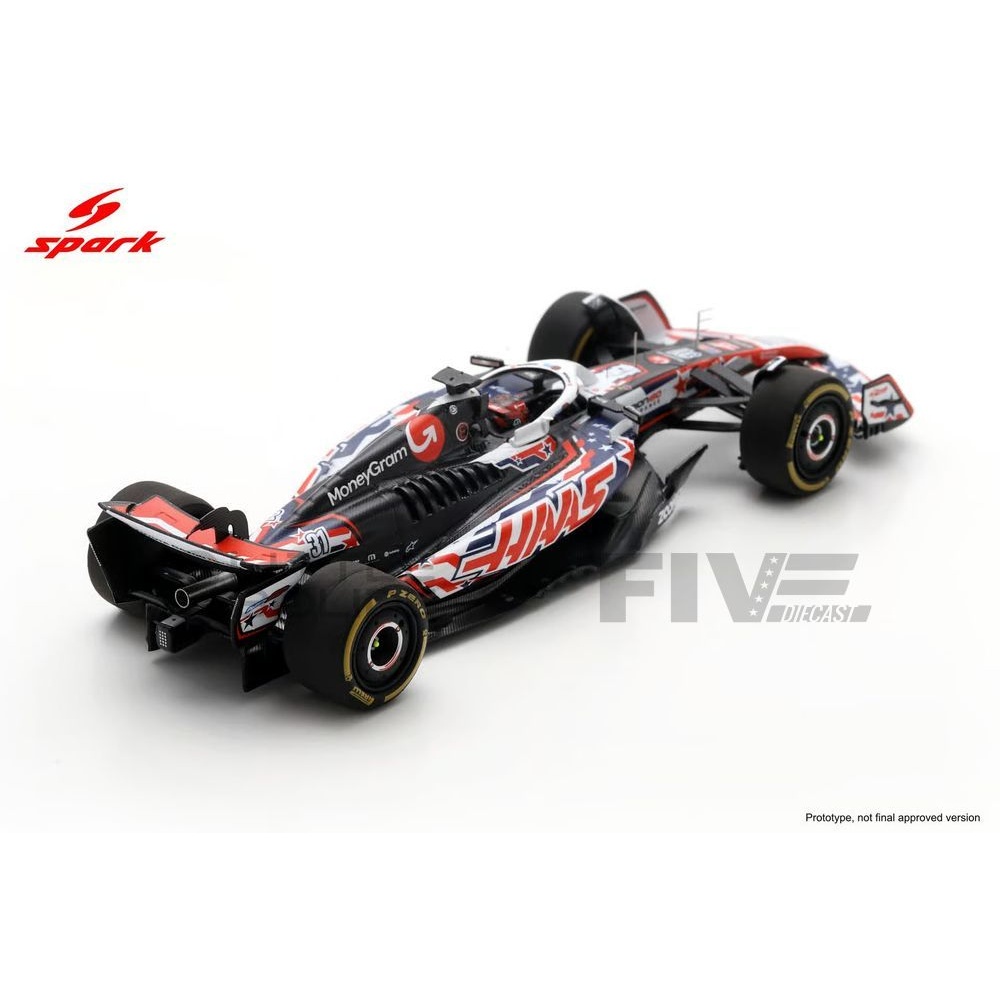 S9646 – SPARK 1/43 - HAAS F1 TEAM VF-25 - USA GP 2025 (E. Ocon