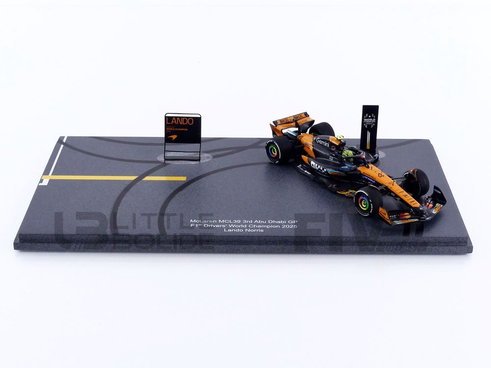S9678 – SPARK 1/43 - MCLAREN MCL39 - World Champion 3rd Abu Dhabi