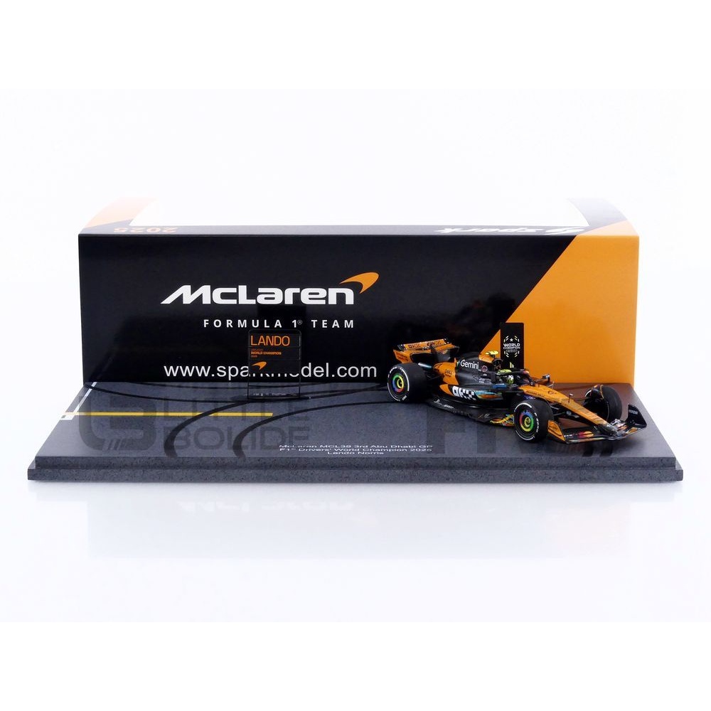 S9678 – SPARK 1/43 - MCLAREN MCL39 - World Champion 3rd Abu Dhabi