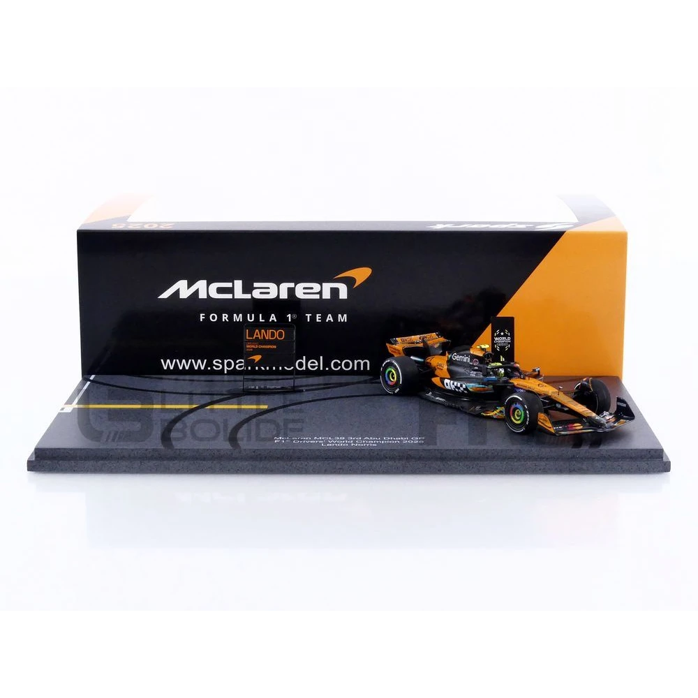 S9678 – SPARK 1/43 - MCLAREN MCL39 - World Champion 3rd Abu Dhabi