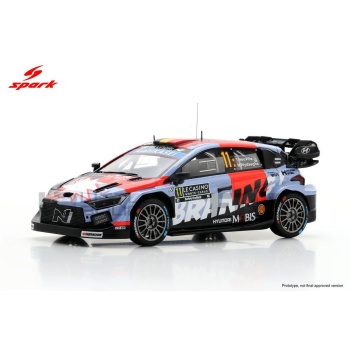 SPARK 1/43 - HYUNDAI i20 N Rally1 - Rallye Monte-Carlo 2026