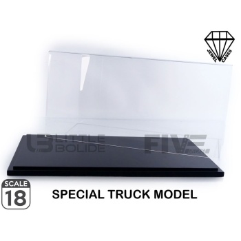 JEWEL CASES 1/18 - DISPLAY CASE Show-Case 1/18 Truck Model - Baseplate Black