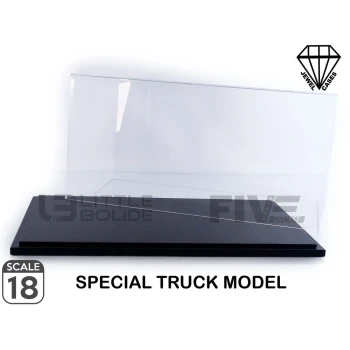 JEWEL CASES 1/18 - DISPLAY CASE Show-Case 1/18 Truck Model - Baseplate Black