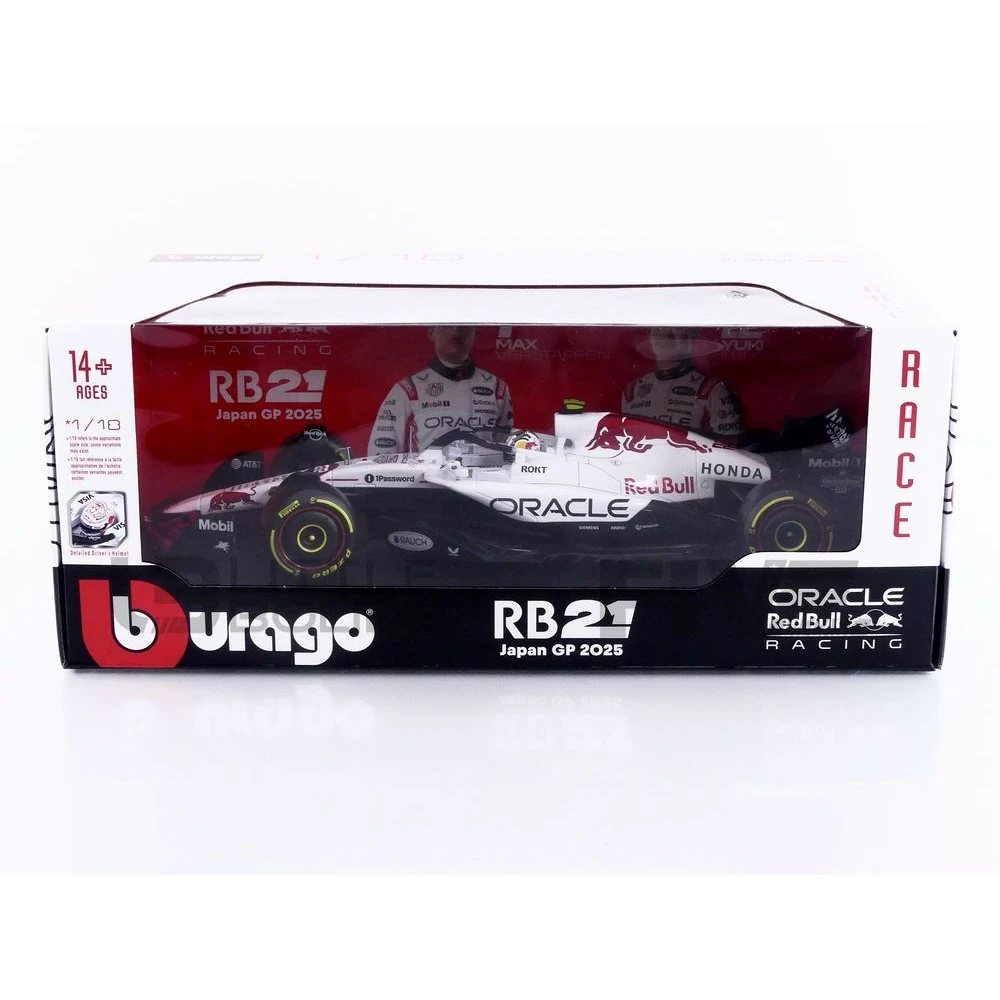 18005-T22-Japan – BBURAGO 1/18 - RED BULL RB21 - Japan GP 2025 (Y