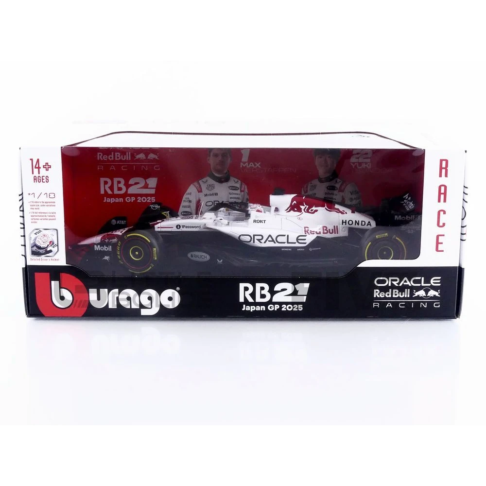 18005-V1-日本 – BBURAGO 1/18 - レッドブル RB21 - 2025年 日本GP