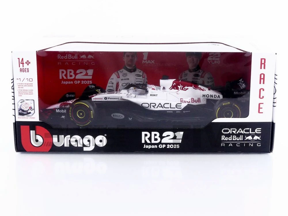 18005-V1-日本 – BBURAGO 1/18 - レッドブル RB21 - 2025年 日本GP