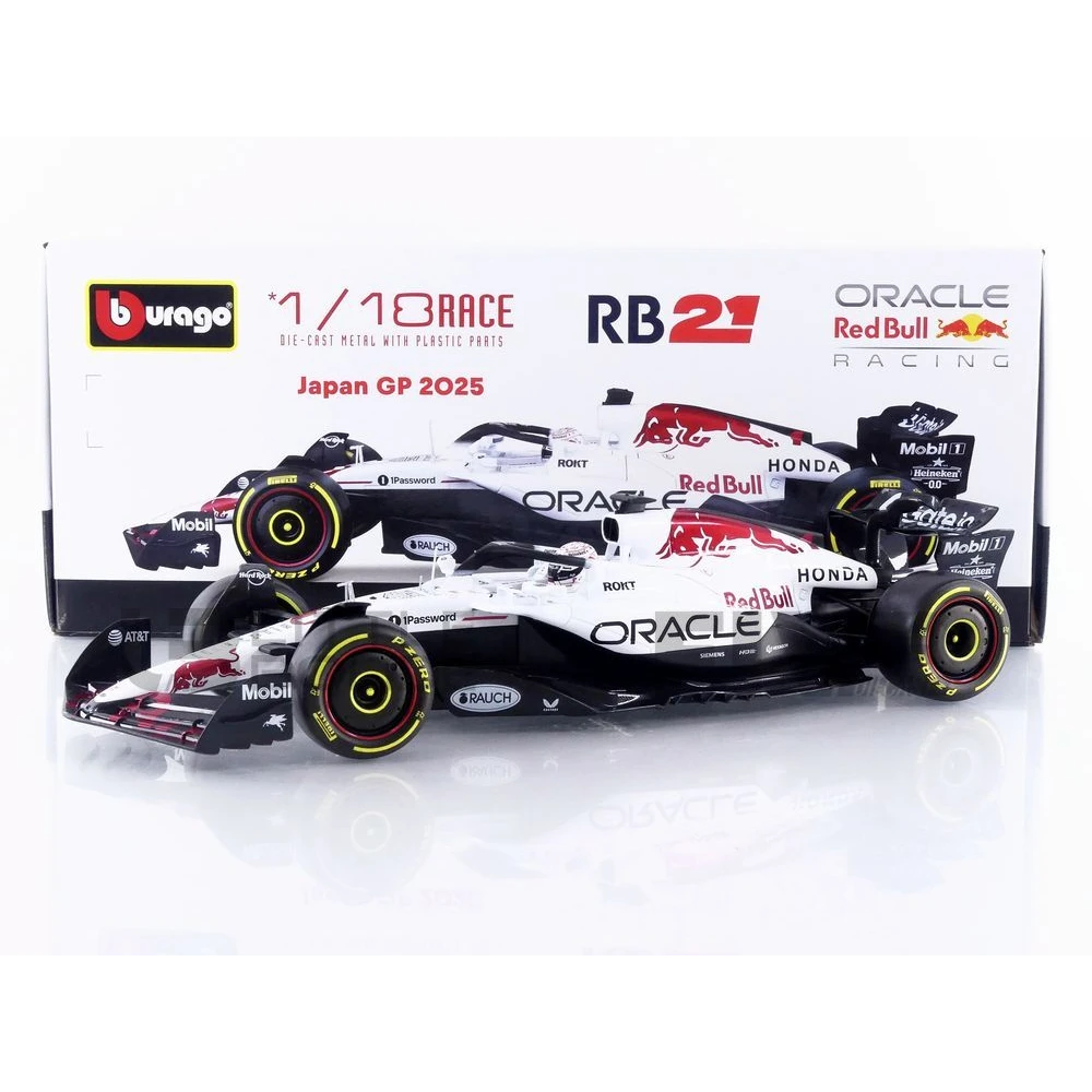 18005-V1-日本 – BBURAGO 1/18 - レッドブル RB21 - 2025年 日本GP