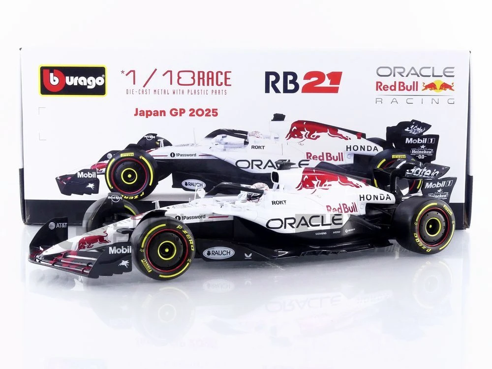 18005-V1-日本 – BBURAGO 1/18 - レッドブル RB21 - 2025年 日本GP