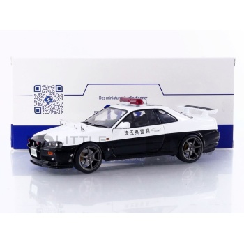 SOLIDO 1/18 - NISSAN Skyline (BNR34) GT-R Japanese Police - 1999