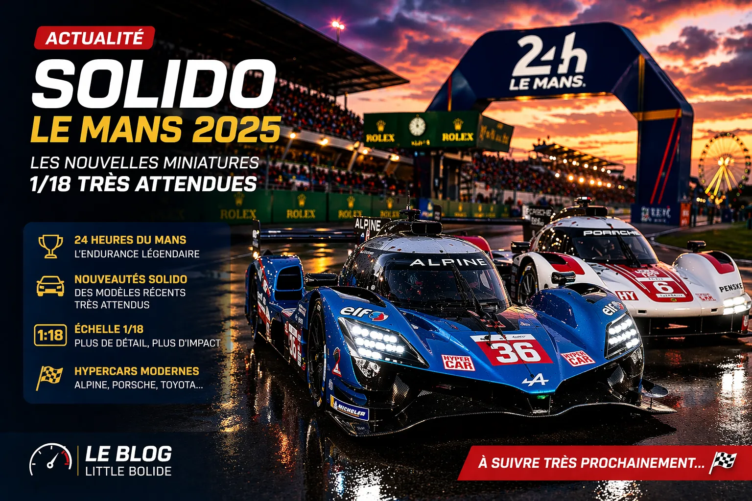 solido le mans 2025 miniature 1/18